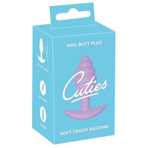 Cuties Mini Butt Plug - silicone anal dildo - purple (2.8cm)