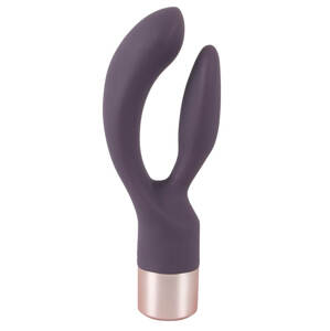 You2Toys Elegant Double - dobíjecí vibrátor na klitoris (tmavě fialový)