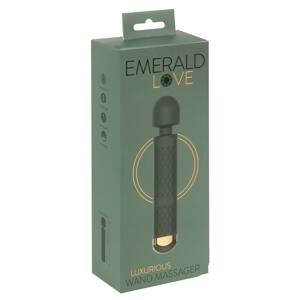 Emerald Love Wand - cordless, waterproof massage vibrator (green)