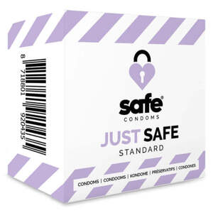 SAFE Just Safe - standardní, vanilkový kondom (5 ks)