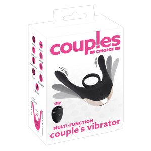 Couples Choice - 3motorový vibrátor pro páry na baterie (černý)