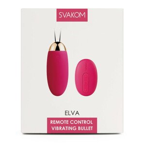 Svakom Elva - nabíjecí vibrační vajíčko na dálkové ovládání (červené)