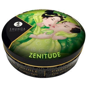 Shunga - masážní svíčka - zelený čaj (30 ml)