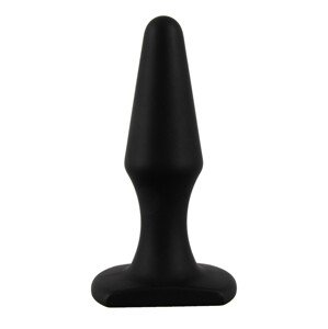 Feel the Magic Shiver - silikonové anální dildo (černé) - v sáčku