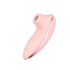 Vibeconnect - dobíjecí vzduchový vlnový stimulátor klitorisu s ohřívačem (broskvový)