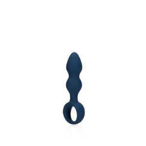 Loveline - Anální dildo s kroužkem na uchopení - malé (modré)