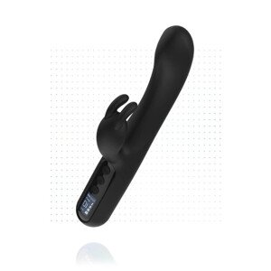 BLAQ - Nabíjecí digitální vibrátor s lechtací pákou (černý)