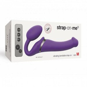 Strap-on-me M - připínací vibrátor bez upevňovacího pásu - střední velikosti (fialový)