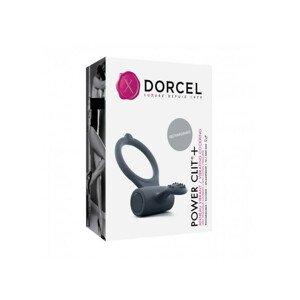 Dorcel Power Clit Plus - vibrační kroužek na penis na baterie (černý)