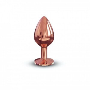 Dorcel Diamond Plug M - hliníkové anální dildo - střední (rosegold)