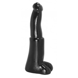 AnimHole Bull - dildo s býčím penisem - 25 cm (černé)