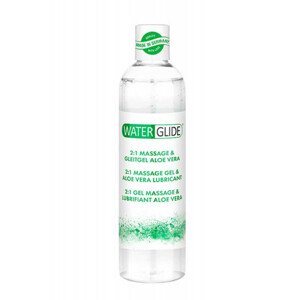 Waterglide 2v1 - lubrikační a masážní gel na vodní bázi - aloe vera (300 ml)