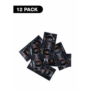 EXS Black - latexový kondom - černý (12 kusů)