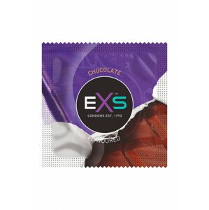 EXS Hot Chocolate - kondom s čokoládovou příchutí - černý (100 ks)
