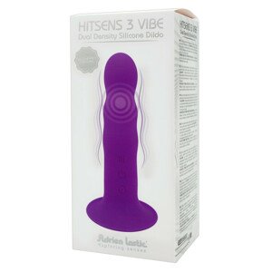 Hitsens 3 - Dobíjecí, nastavitelný, stojanový vlnový vibrátor (fialový)