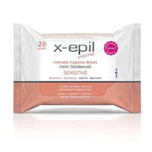 X-Epil Intimo Sensitive - intimní utěrka (20ks)