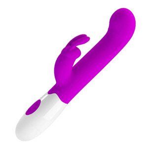 Pretty Love Centaur - vodotěsný vibrátor na bod G s ramenem na klitoris (fialový)