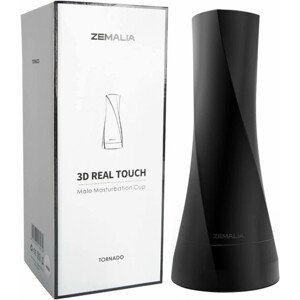 Zemalia 3D Real Touch - realistická umělá vagína (černo-tělová barva)