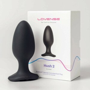 LOVENSE Hush 2 L - dobíjecí malý anální vibrátor (57 mm) - černý