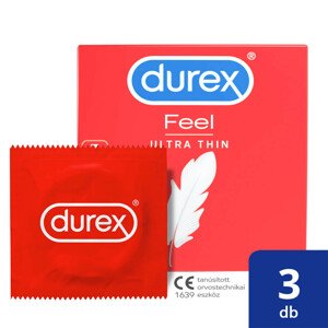 Durex Feel Ultra Thin - ultra realistické kondomy (3ks)