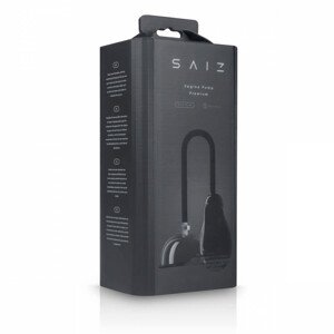 Saiz Premium - automatická pumpa na vagínu (průhledná-černá)