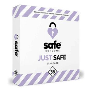 SAFE Just Safe - standardní kondomy vanilkové (36ks