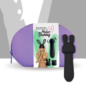 FEELZTOYS Mister bunny - vodotěsná sada mini masážních vibrátorů (černá)
