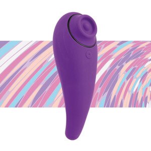 FEELZTOYS Femmegasm - dobíjecí, vodotěsný vaginální a klitorální vibrátor (fialový)
