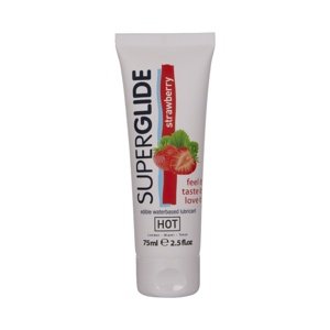 Lubrikační gel HOT SUPERGLIDE strawberry 75 ml
