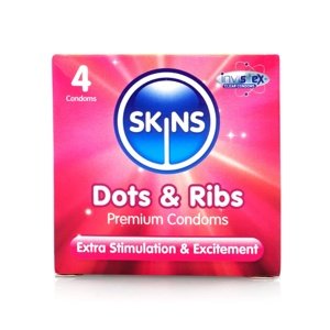 Kondom Skins Dots & Ribs
