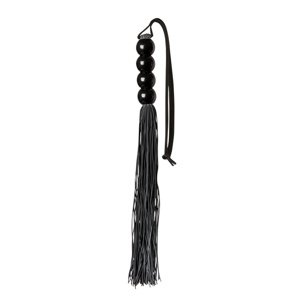 Důtky GP SILICONE FLOGGER WHIP with beads black