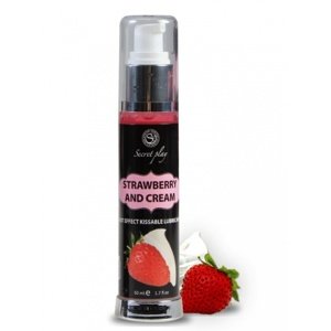 Lubrikační gel HOT EFFECT strawberry with cream 50 ml
