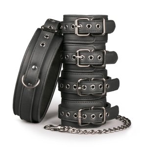Sada EasyToys Fetish set with Collar Ankle and Wrist Cuffs