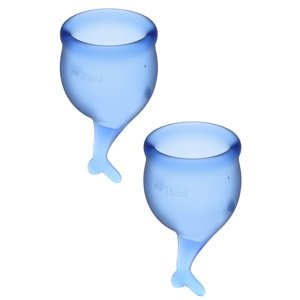 Menstruační kalíšky SATISFYER FEEL SECURE MENSTRUAL CUP modré
