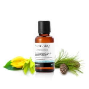 Olej masážní a tělový posilující DERMAPRO Cedr - Ylang 50 ml