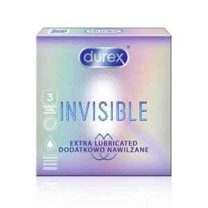Kondom Durex Invisible Extra Lubricated 3 ks