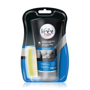 Veet Men Silk & Fresh depilační krém do sprchy pro citlivou pokožku 150 ml