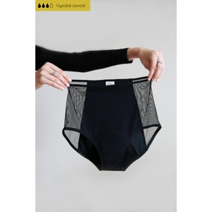 SAYU Menstruační kalhotky Černé s transparentními boky velikost 40