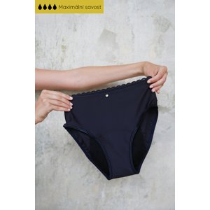 SAYU Menstruační kalhotky Vysoké na spaní modré velikost 42