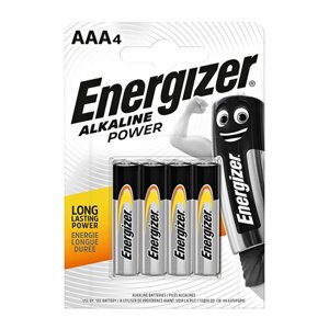 Baterie Energizer Alkaline power AAA 4 ks