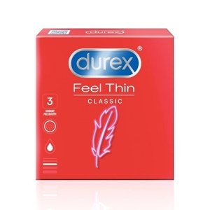 Kondom Durex Feel Thin Classic 3 ks