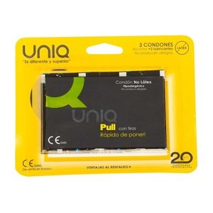 Kondom UNIQ PULL 3 ks