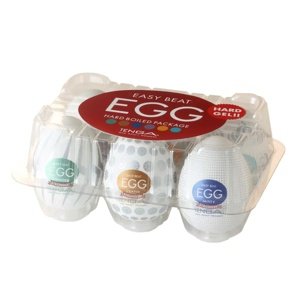 Sada masturbátorů TENGA Egg Variety Pack Hard Boiled 6 ks